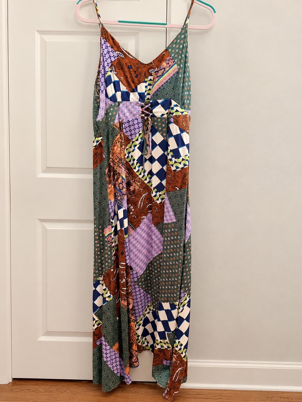 Rewind Multi-Print Boho Dress Patchwork